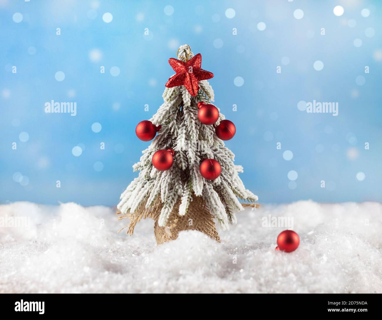 Flatley Christmas. Holiday Christmas background. New Year's and Christmas. Christmas card background with Christmas tree. Direct view. Copyspace Stock Photo
