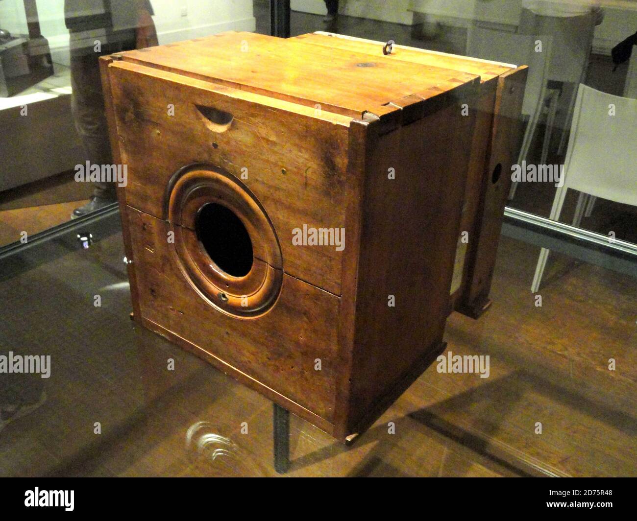 The camera of Nicephore Niepce, the inventor of photography, in the