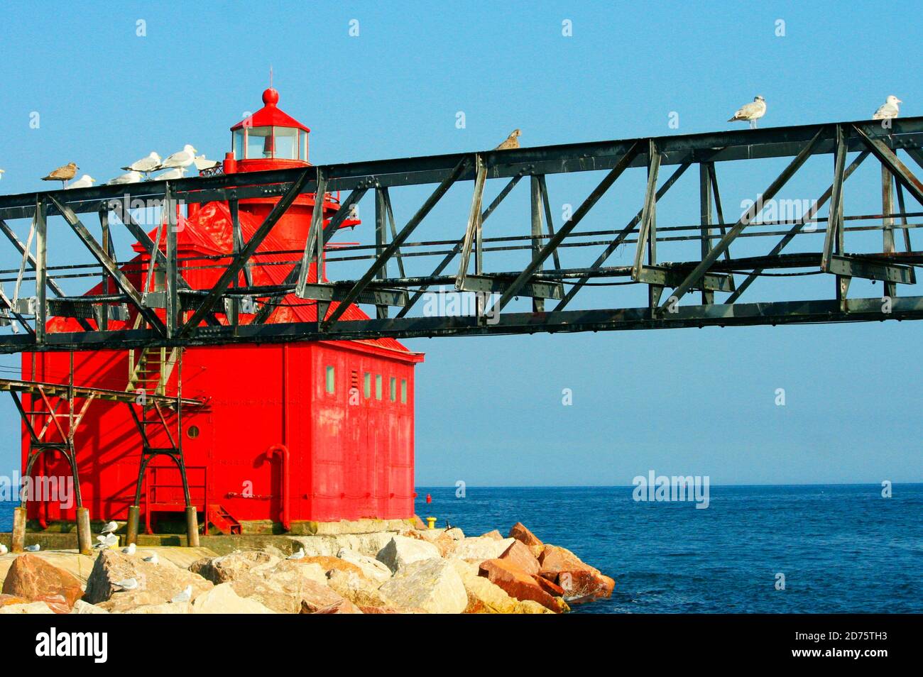 Sturgeon Bay Ship Canal North Pier Lighthouse Stock Photo - Alamy