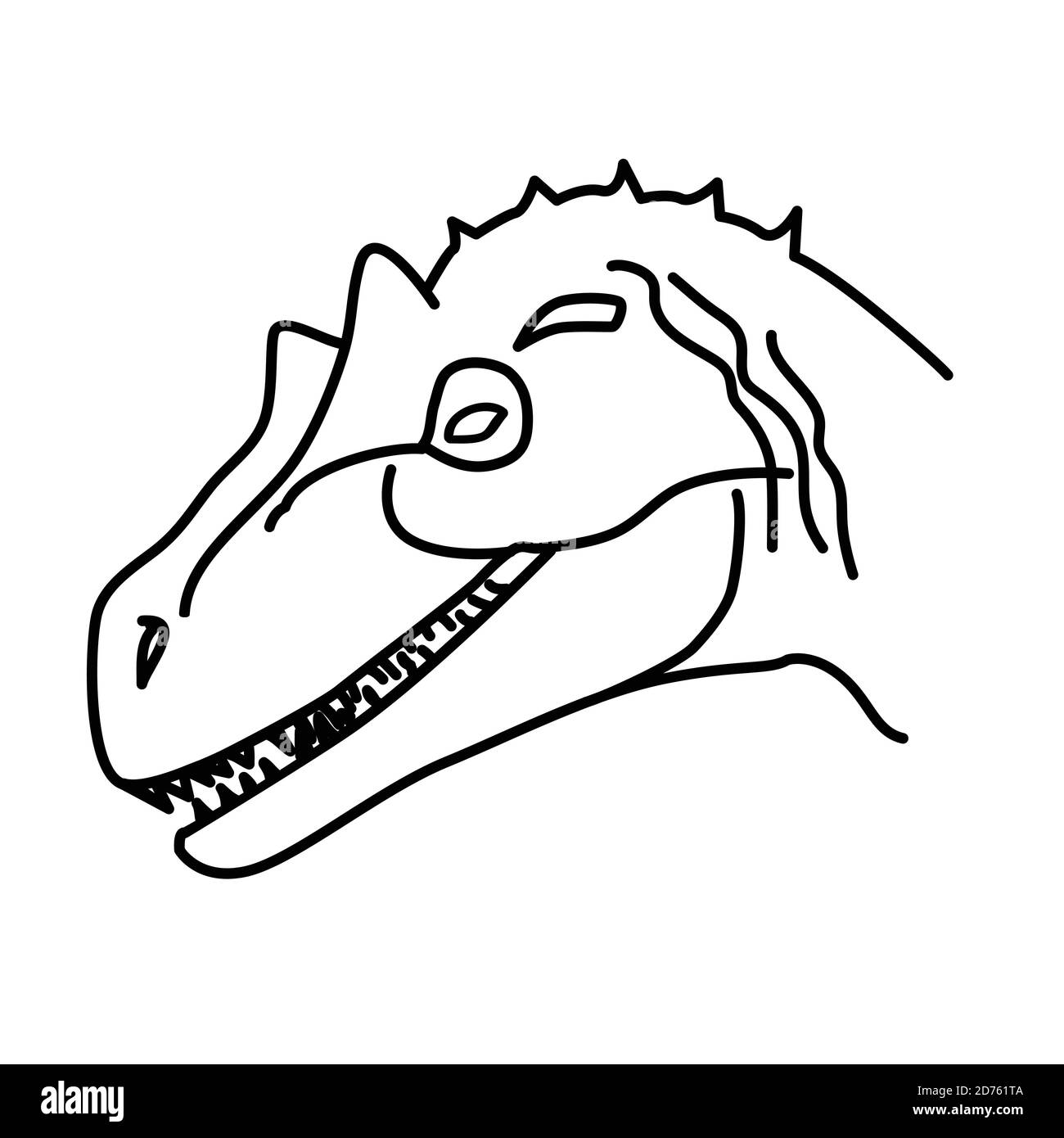Allosaurus Stock Vector Images - Alamy