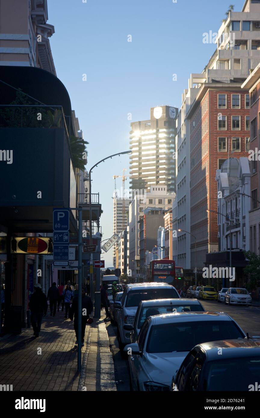 Modern buildings on Long Street, Cape Town, South Africa Stock Photo