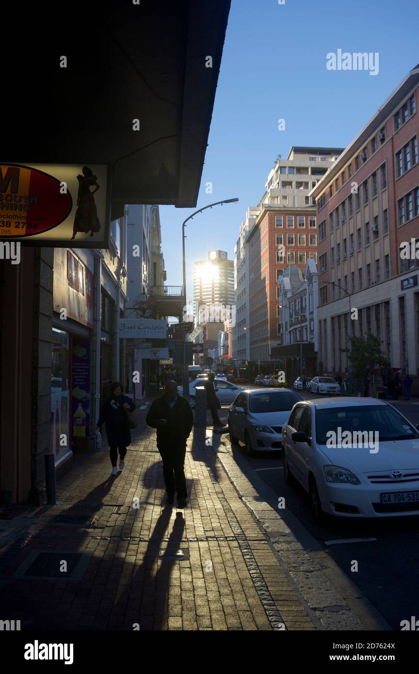 Modern buildings on Long Street, Cape Town, South Africa Stock Photo