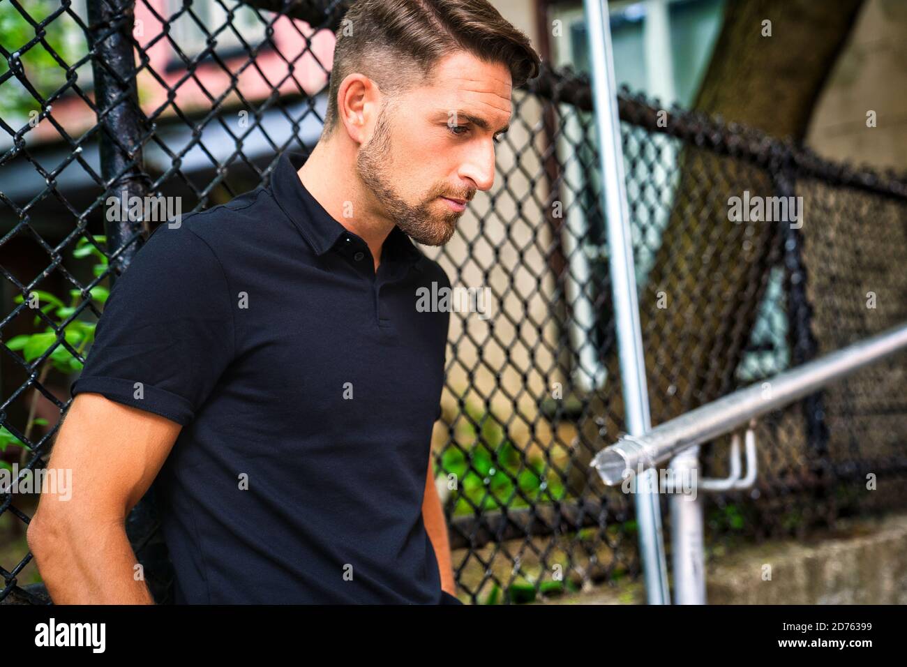 Sad face young man close hi-res stock photography and images - Alamy