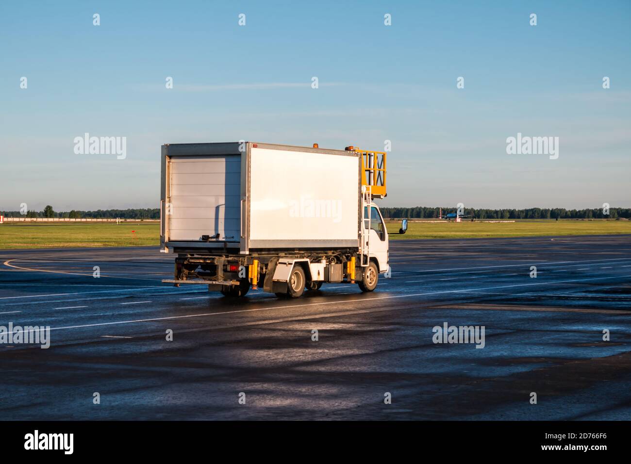 Airport catering truck Stock Photo