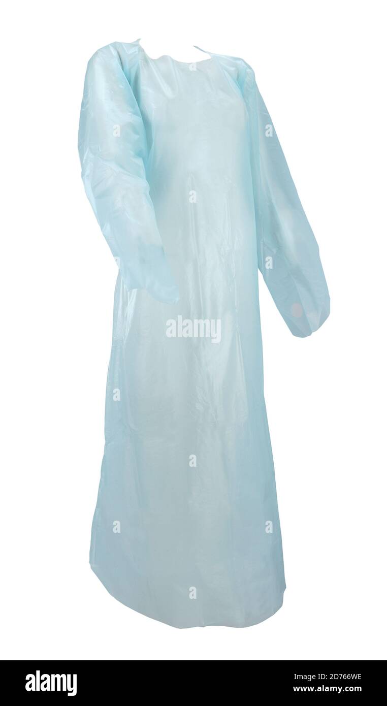Medical gowns are examples of personal protective equipment used in health care settings. Stock Photo