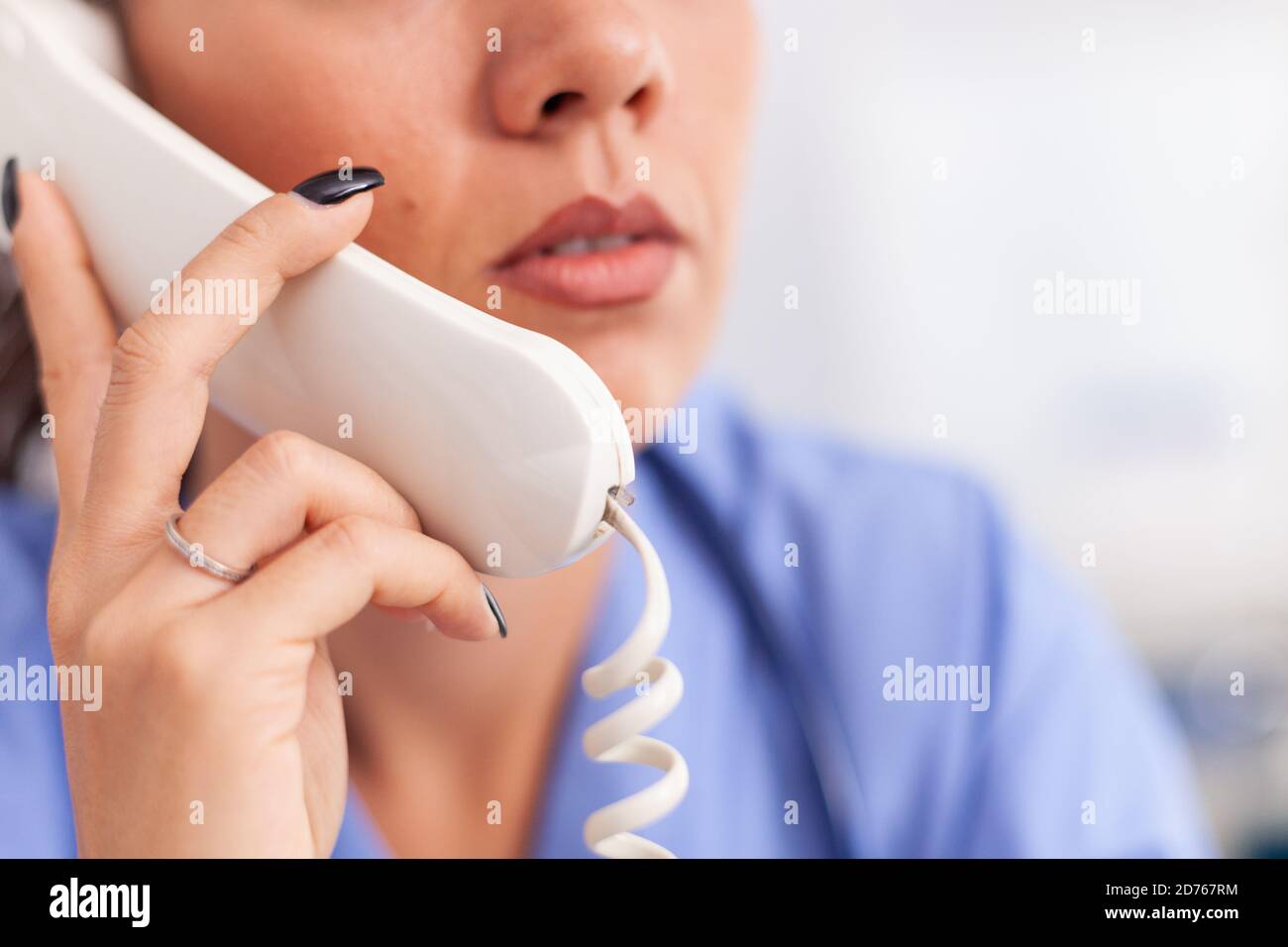 Nurse patient phone technology hires stock photography and images Alamy
