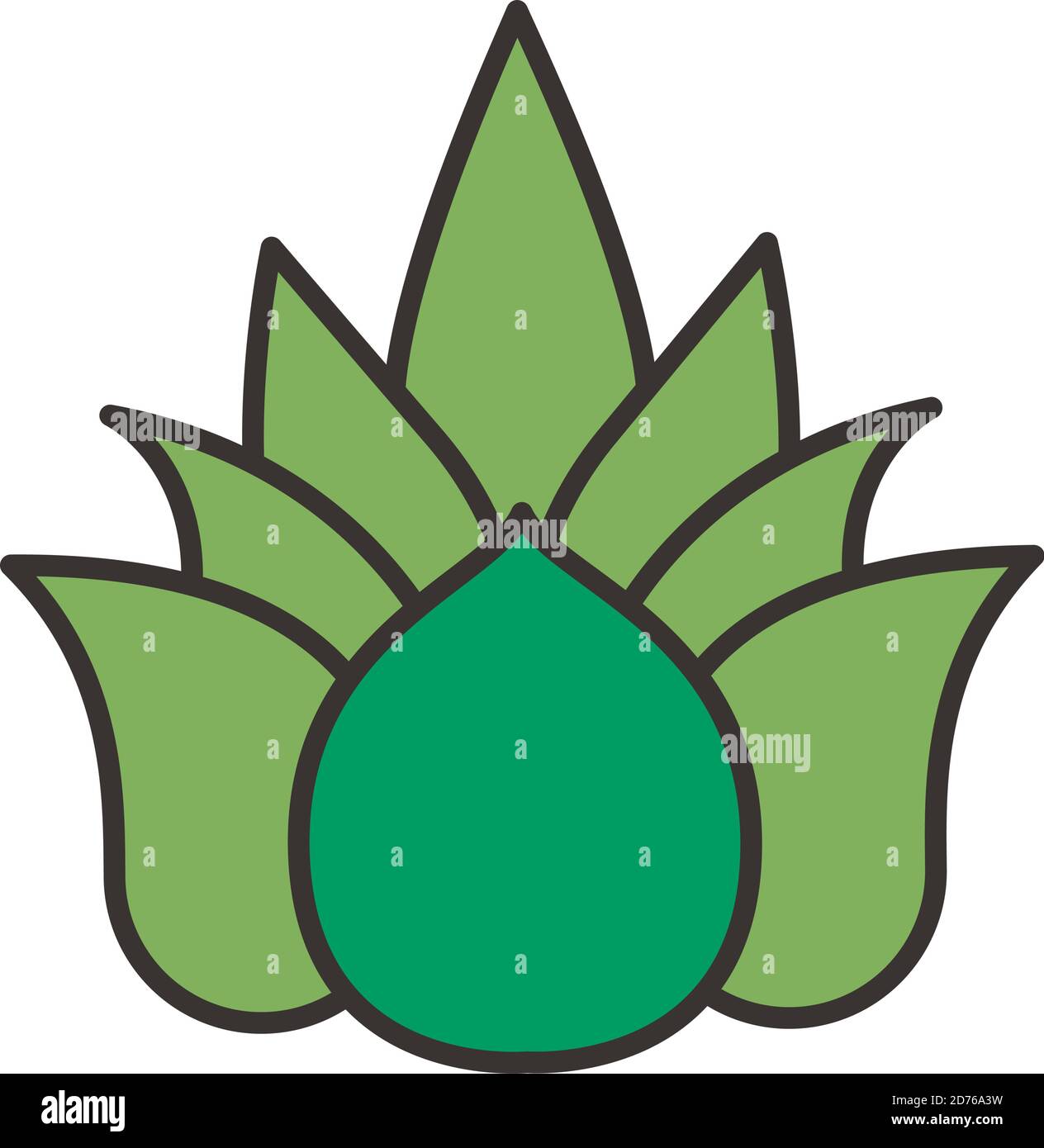 leafs plant nature isolated icons vector illustration design Stock ...