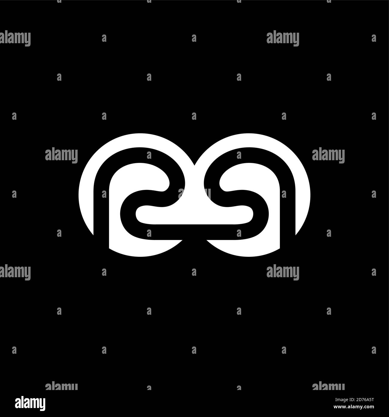 Abstract black and white M monogram Stock Vector Image & Art - Alamy