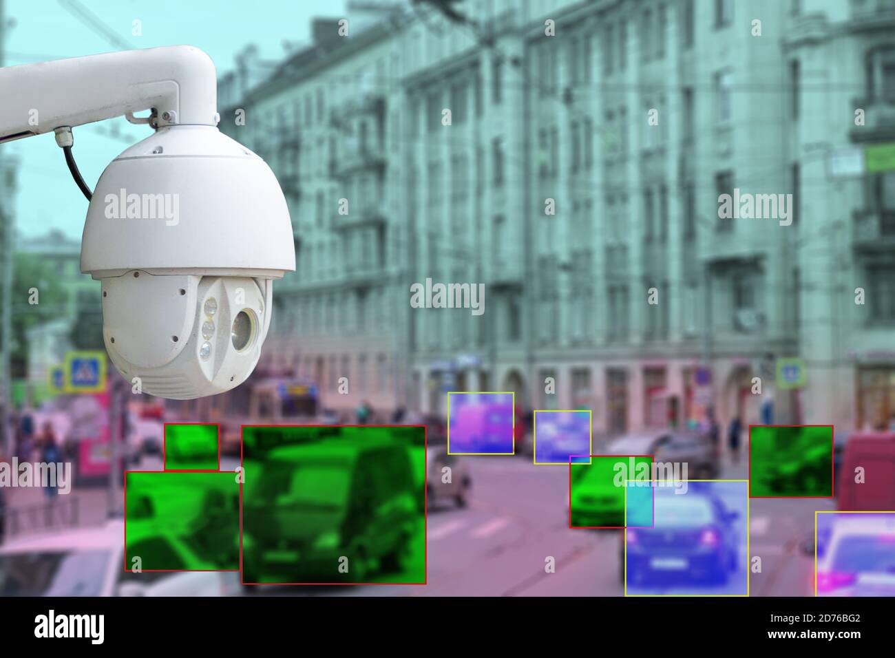 The concept of video surveillance and security technologies. Video