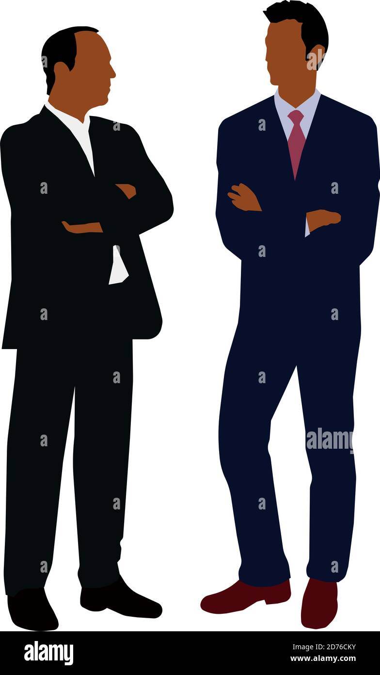 Black people (daily common life ) silhouette vector illustration / business person Stock Vector