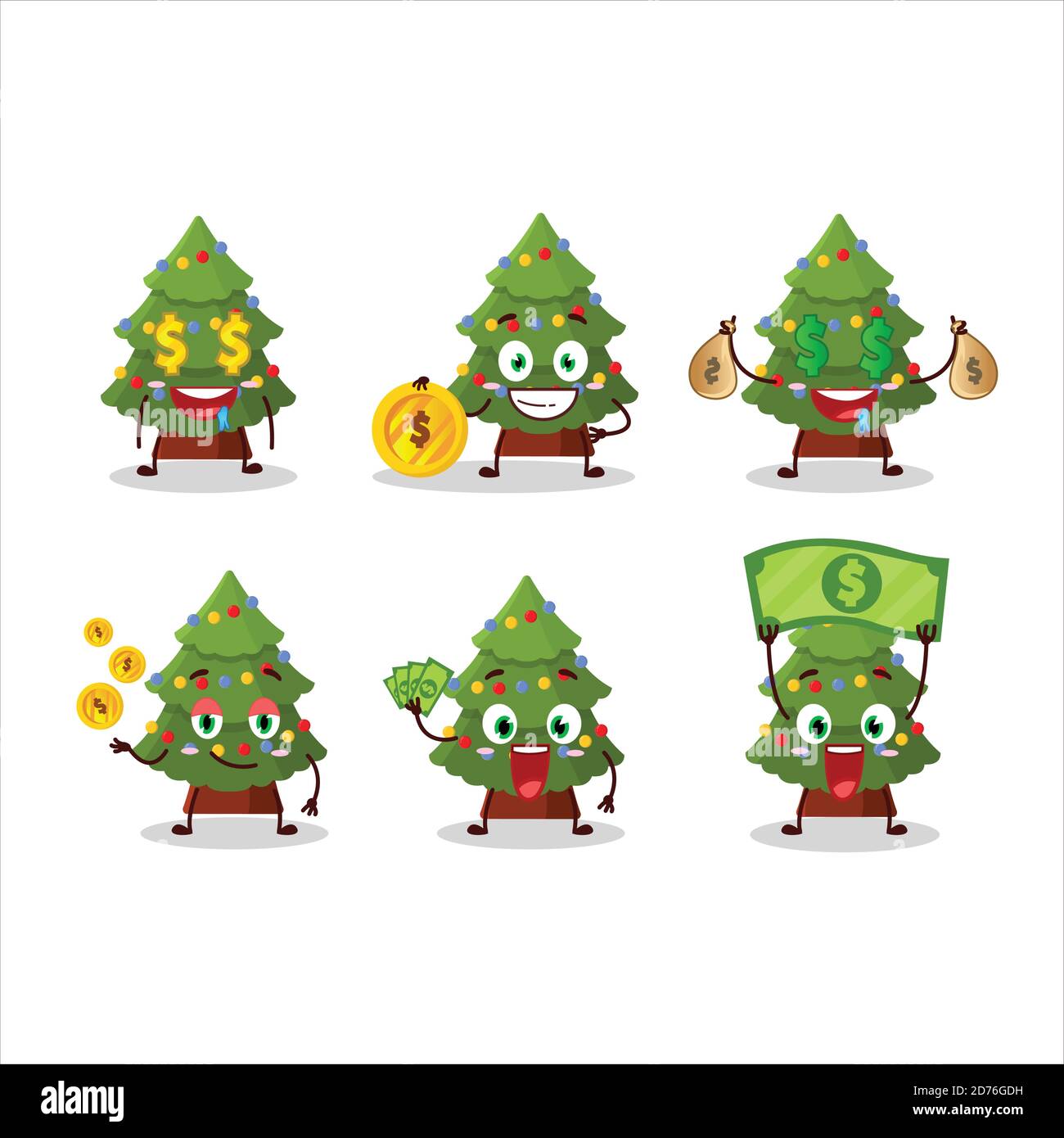 Green christmas tree cartoon character with cute emoticon bring money Stock Vector Image & Art - Alamy Green christmas tree cartoon character with cute emoticon bring money Stock Vector Image & Art - Alamy