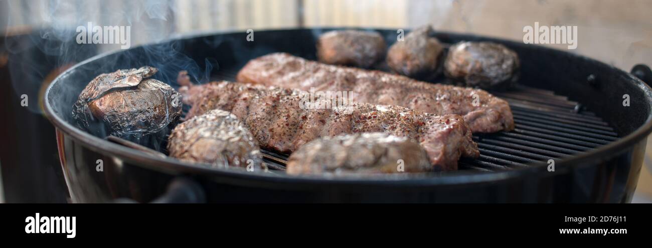 Delicious Juicy Meat with Spices Cooked on the Charcoal Grill. Stock Photo  - Image of appetizing, closeup: 129179030