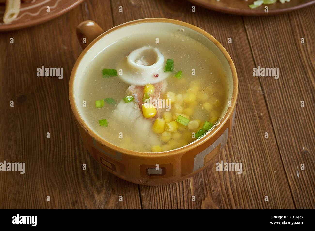 Crab sweetcorn chowder, sweetcorn soup recipe is flavoured with ginger