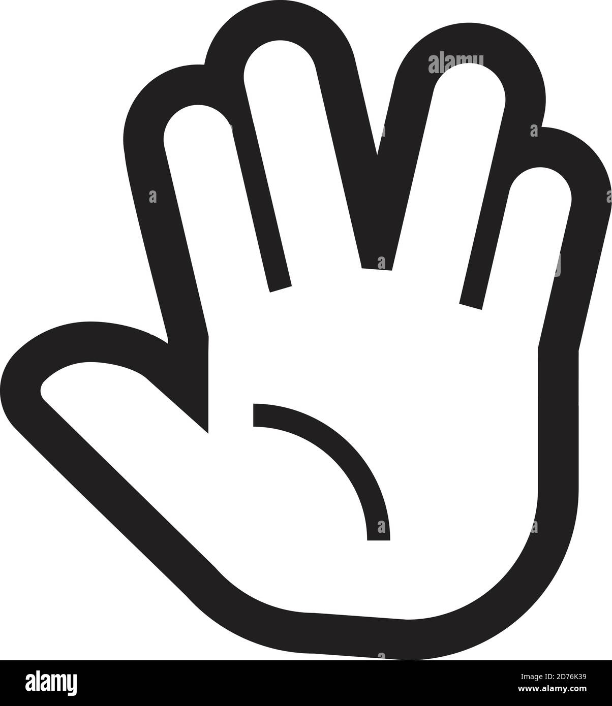 Flat design style. Grab hand. Hand gesture Stock Vector Image & Art - Alamy