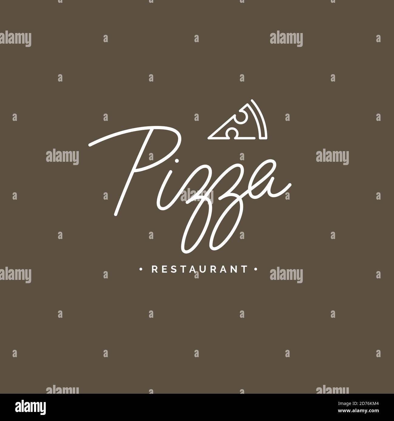 Pizza logo emblem vector inscription Stock Vector Image & Art - Alamy