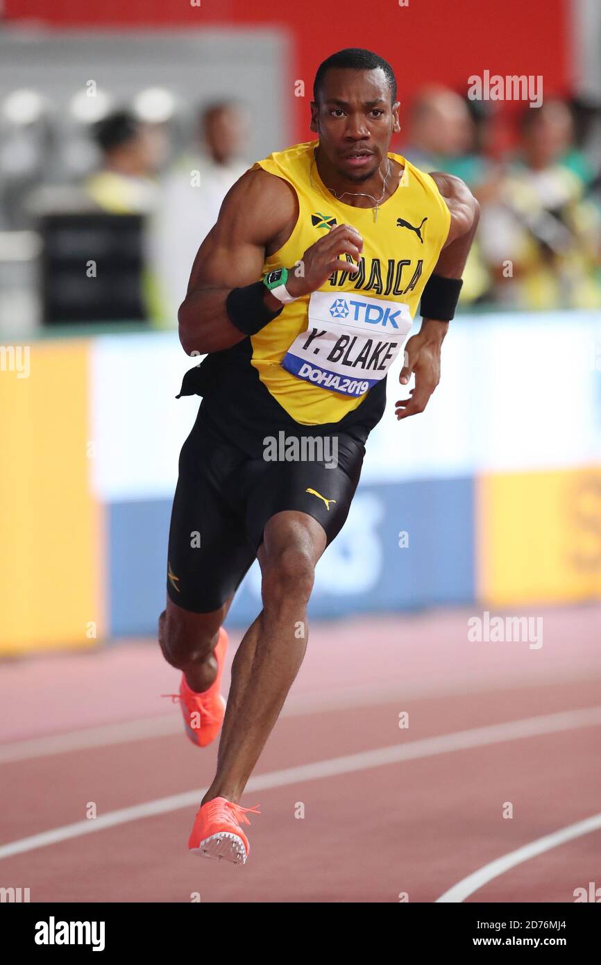 Doha, Qatar. 29th Sep, 2019. Yohan Blake (JAM) Athletics IAAF World