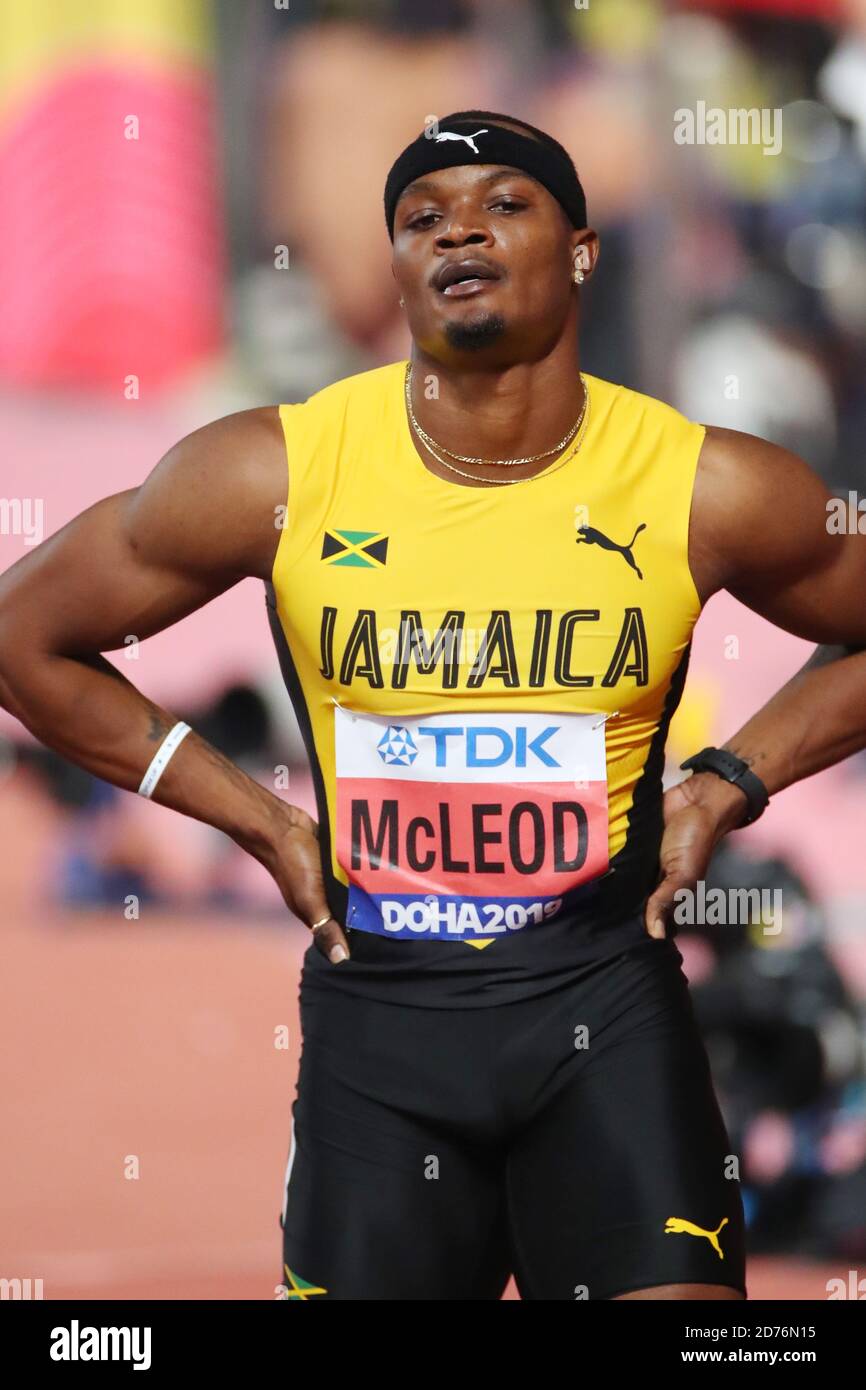 Doha, Qatar. 30th Sep, 2019. Omar Mcleod (JAM) Athletics IAAF World Championships Doha 2019