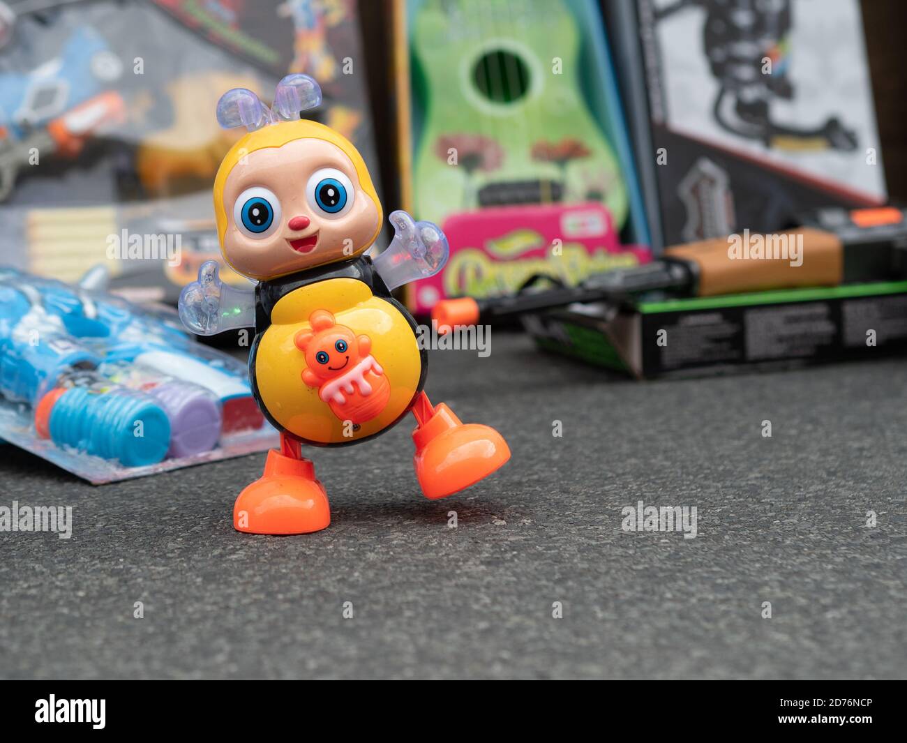 bumble bee toy at the market Stock Photo Alamy