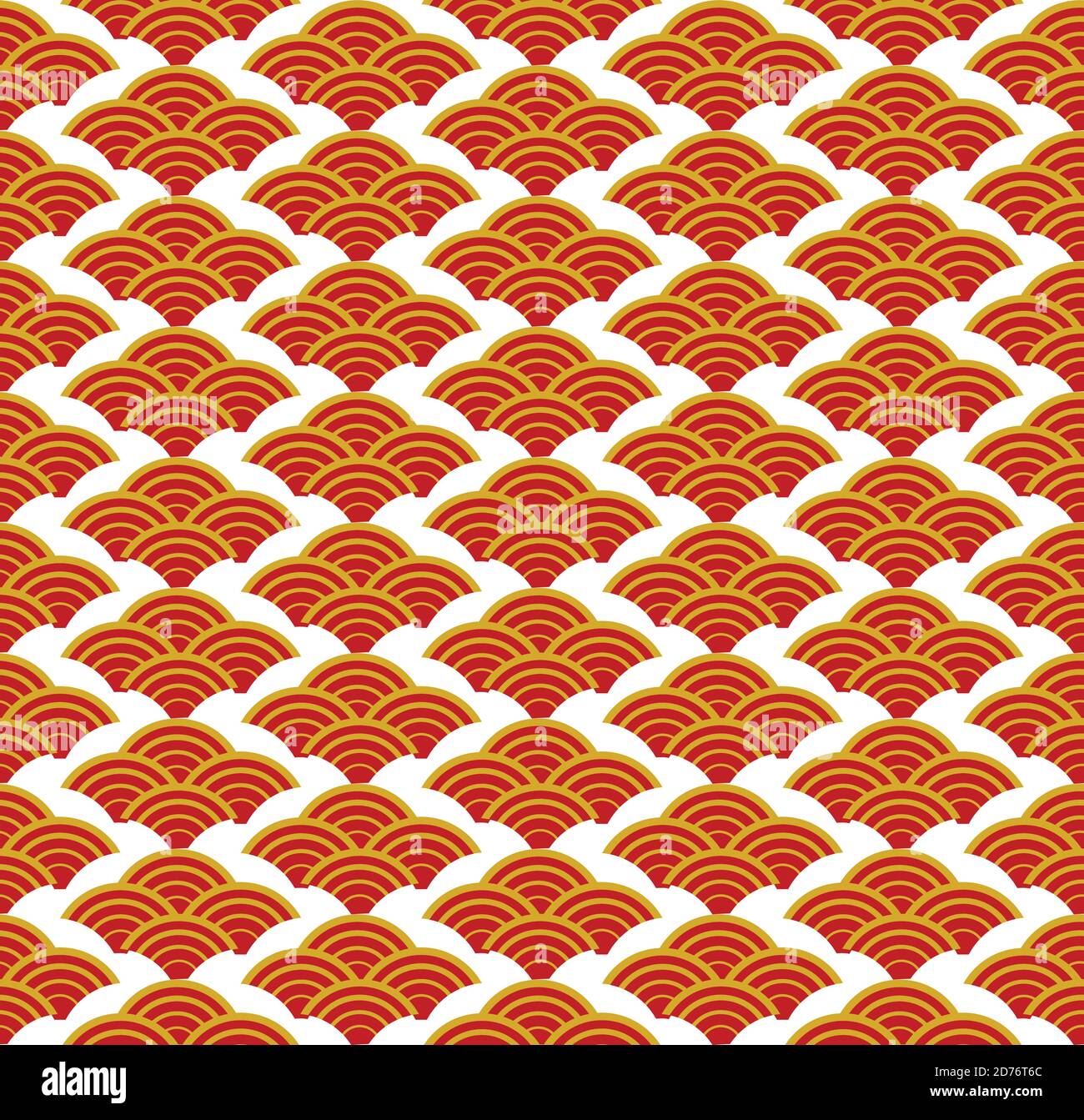 Chinese style red gold seamless pattern. Repeating texture, background.  Vector illustration Stock Vector Image & Art - Alamy