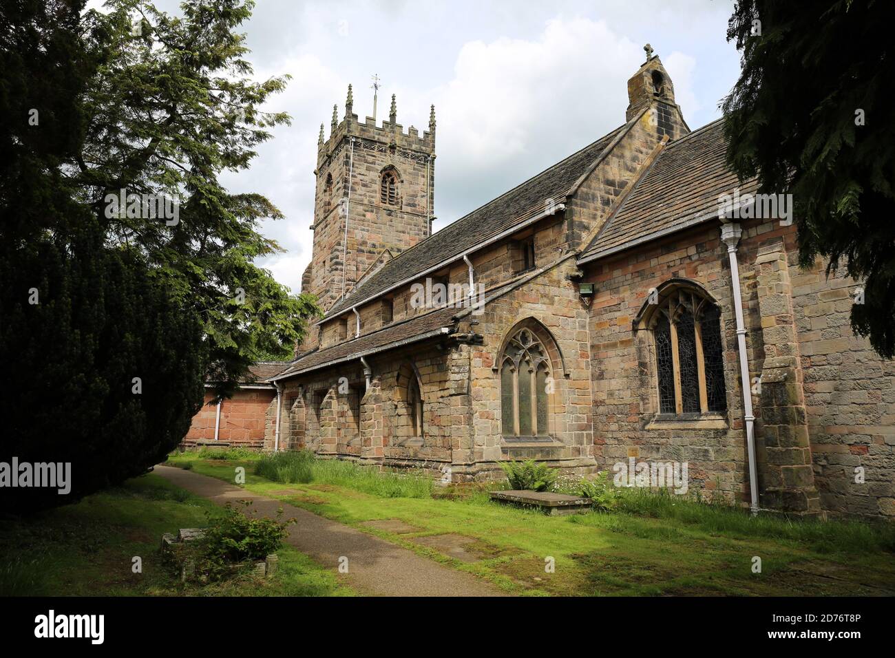 St Peter church Prestbury Cheshire Stock Photo