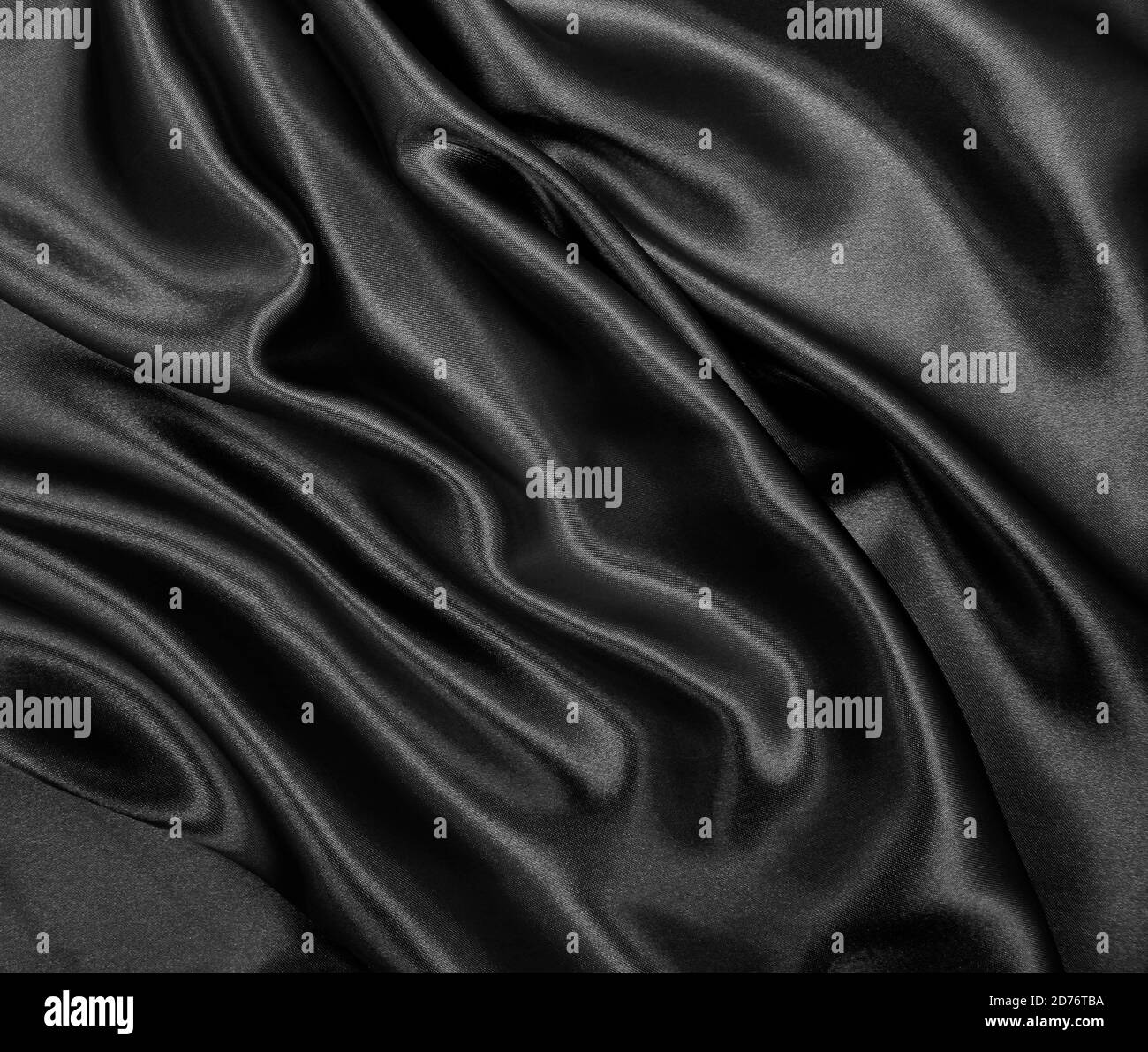 Smooth elegant black silk or satin texture can use as abstract