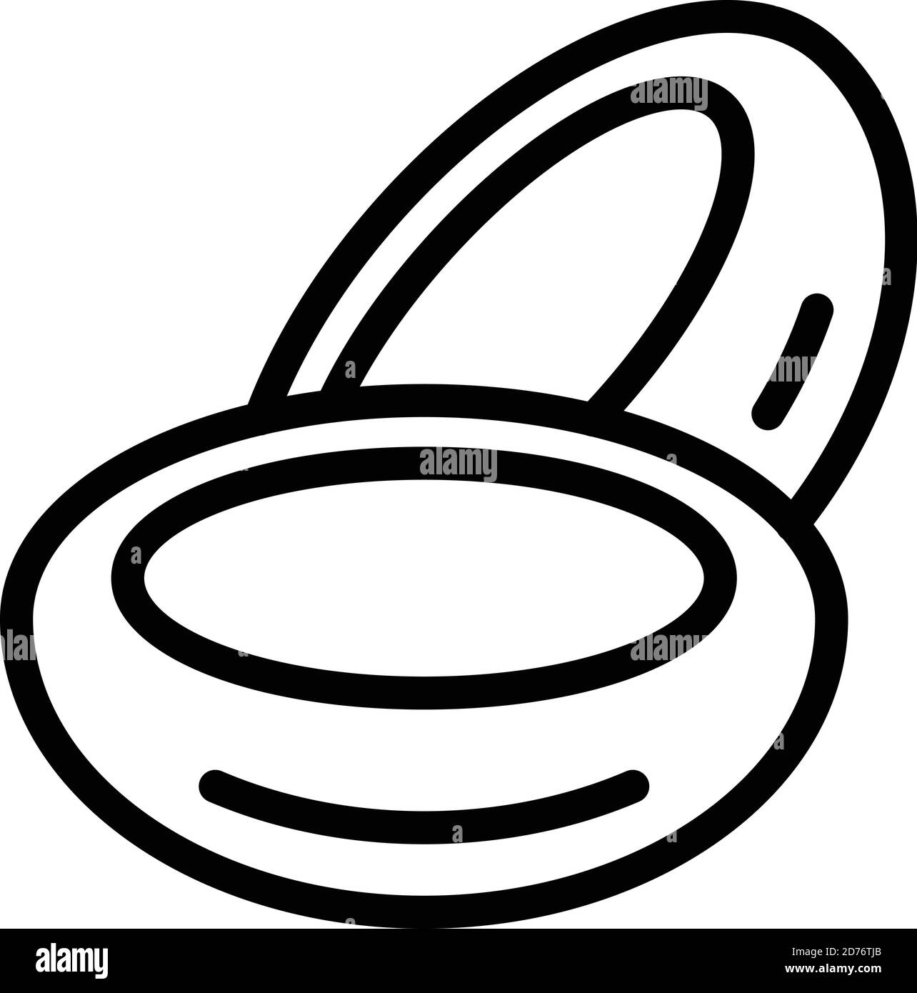 Vision lens icon. Outline vision lens vector icon for web design ...
