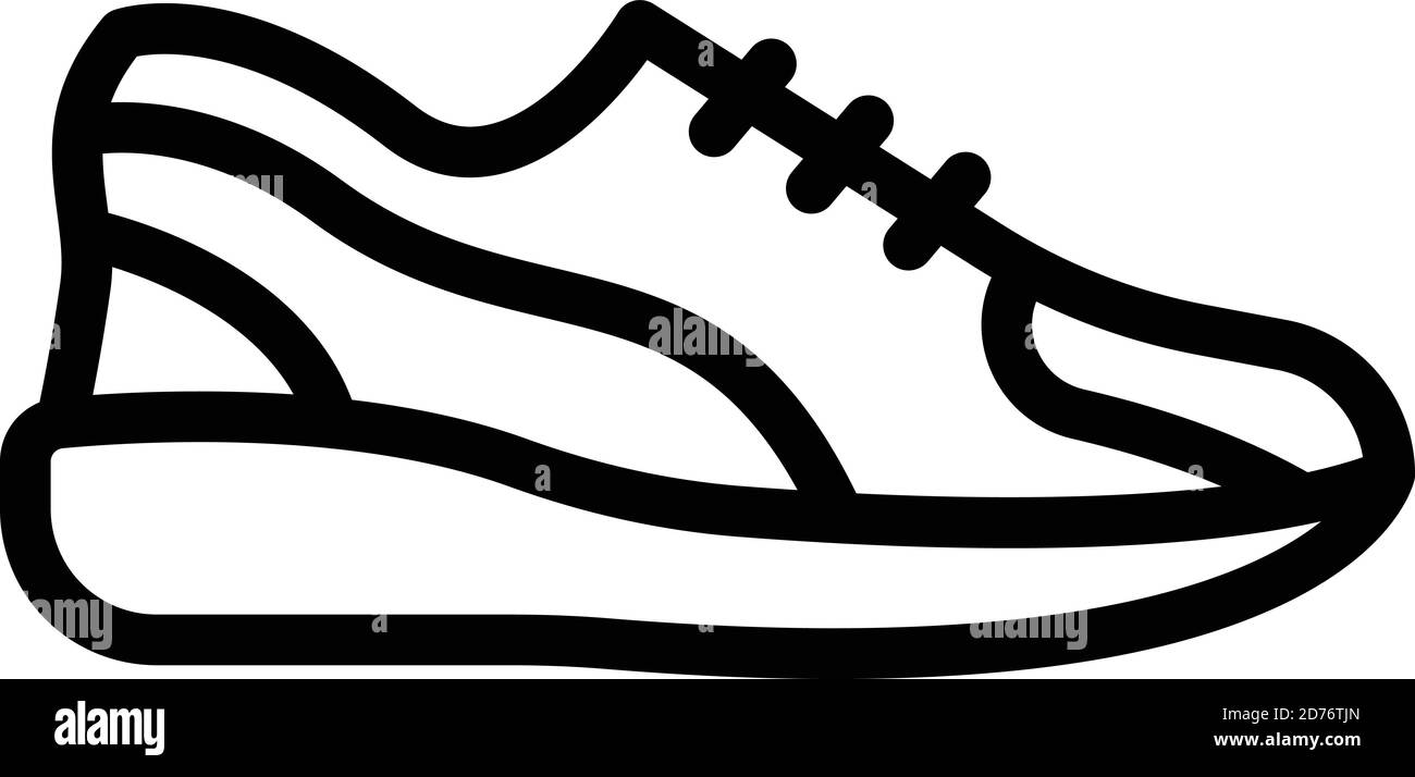 Sneaker shoes icon. Outline sneaker shoes vector icon for web design ...
