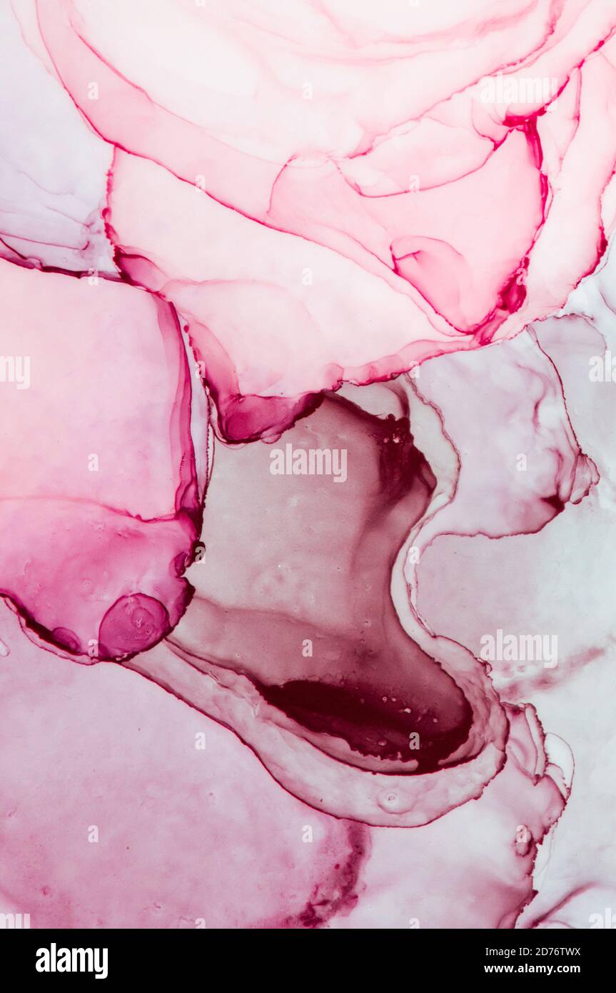 The picture is painted in alcohol ink. Creative abstract artwork made ...