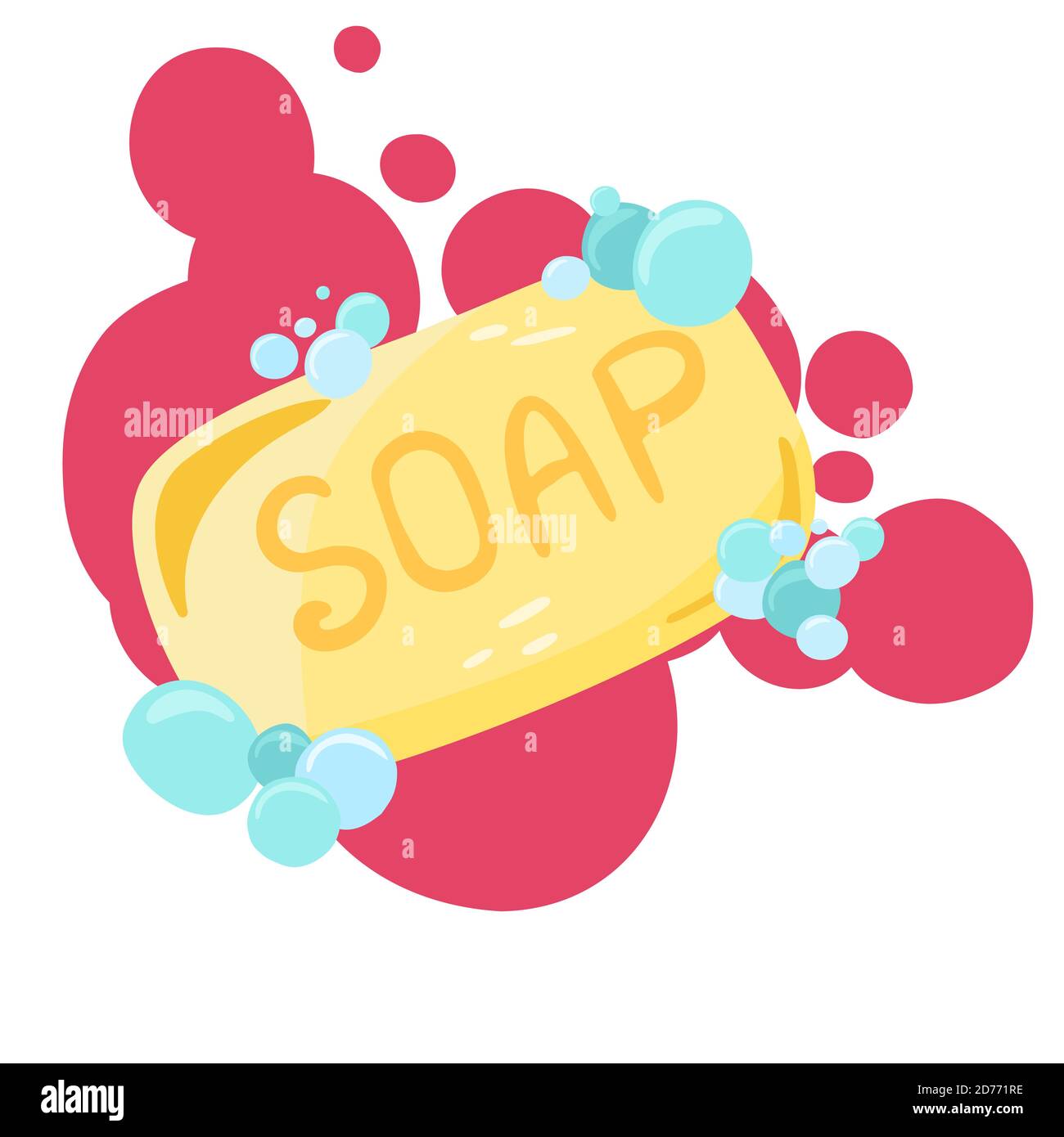 Cleaning equipment. Cleaning service concept with various cleaning tools. Flat vector doodle illustration Stock Vector
