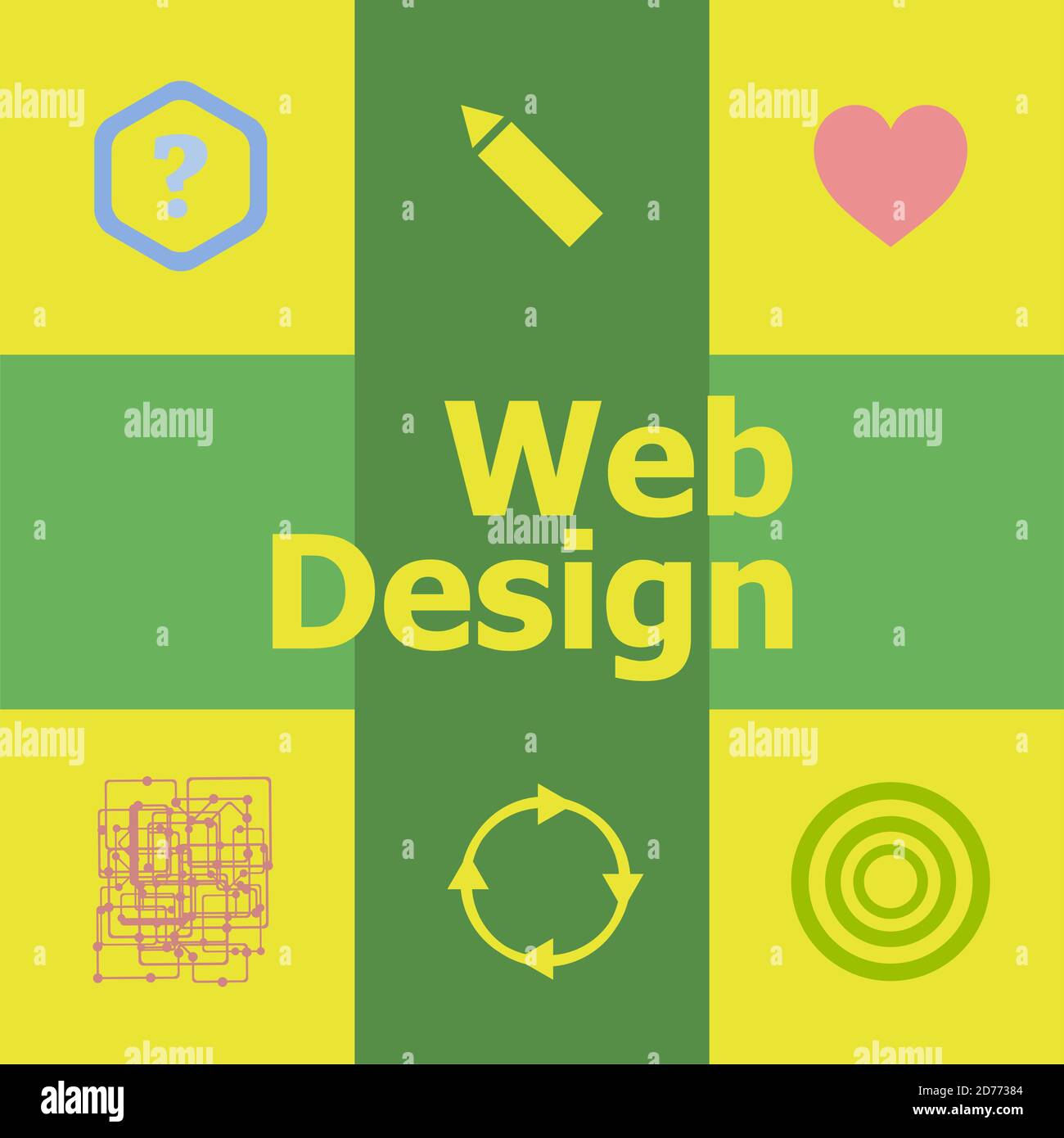 Text Web Design. It concept . Can be used for workflow layout, diagram ...