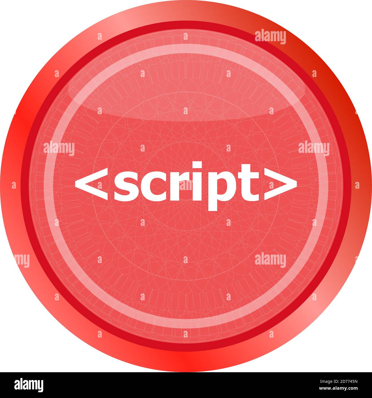 script sign icon. Programming language symbol. Circles buttons Stock ...