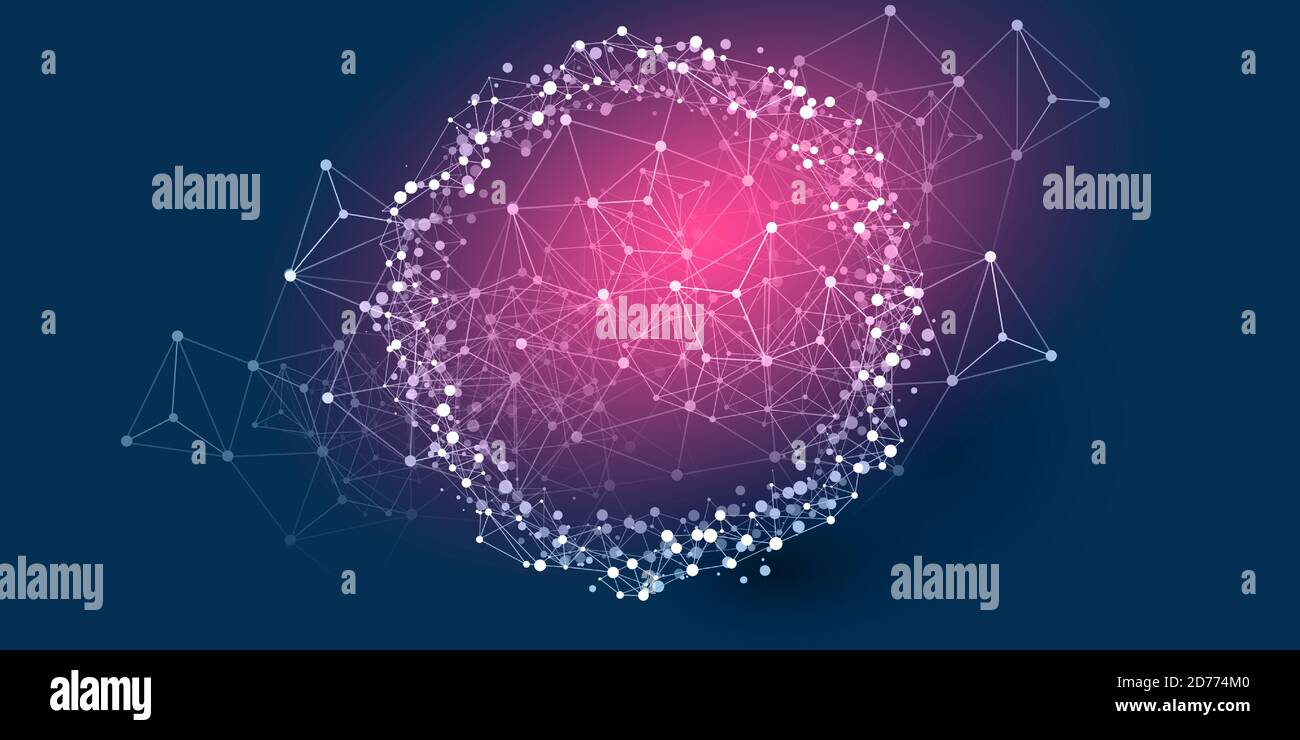 Abstract Cloud Computing and Global Network Connections Concept Design ...