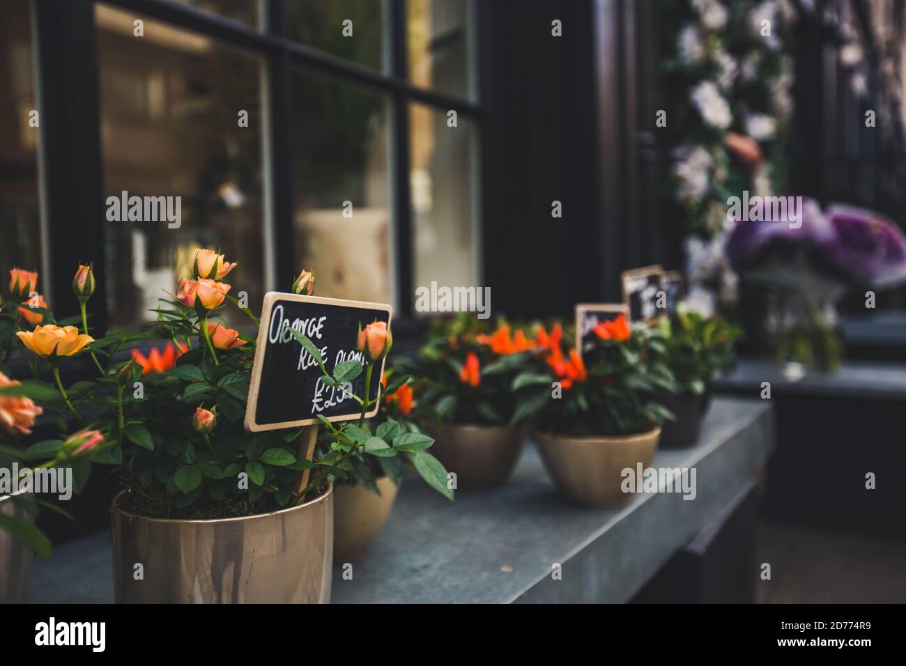 flower shop in London Stock Photo Alamy