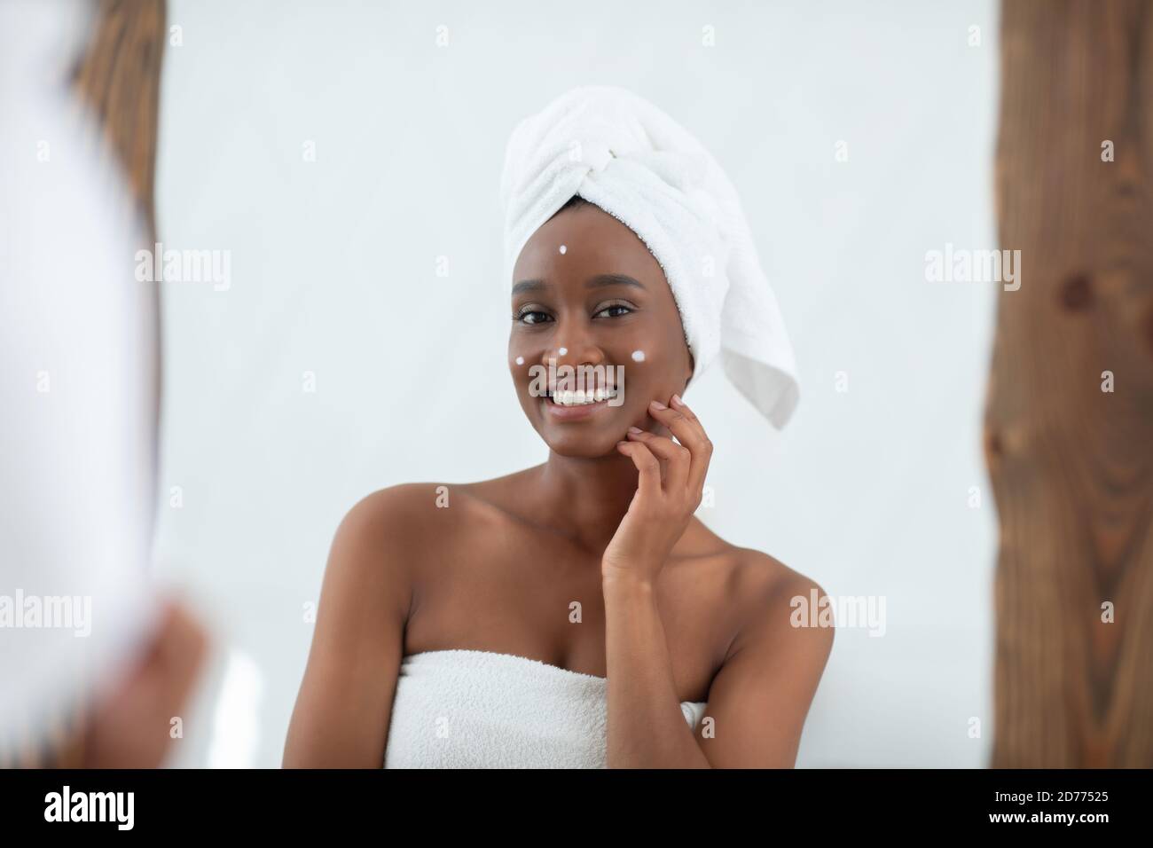 Spa day at home and beauty care, alone and spare time Stock Photo