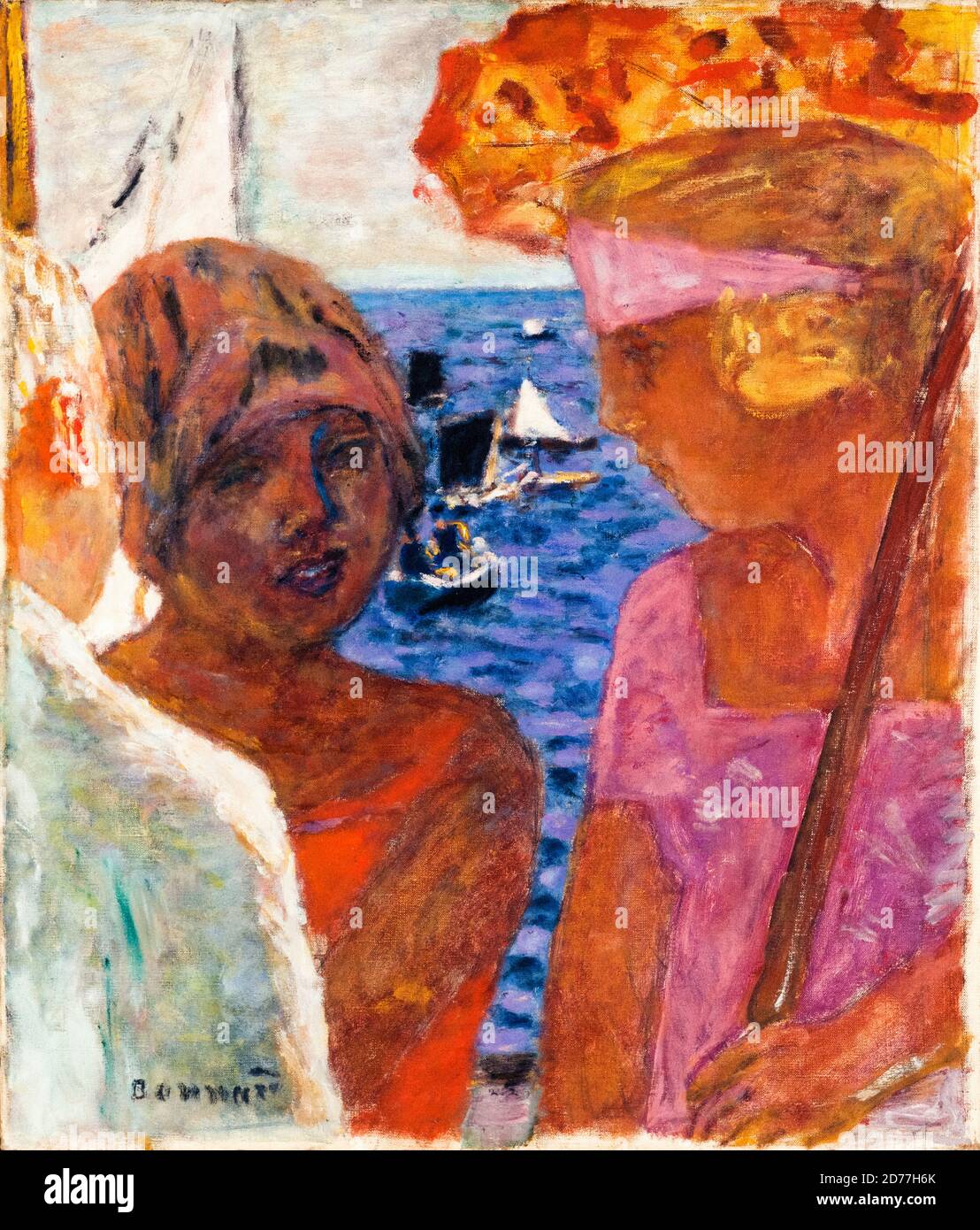 Pierre Bonnard, Young girls in Arcachon, painting, 1926-1930 Stock Photo