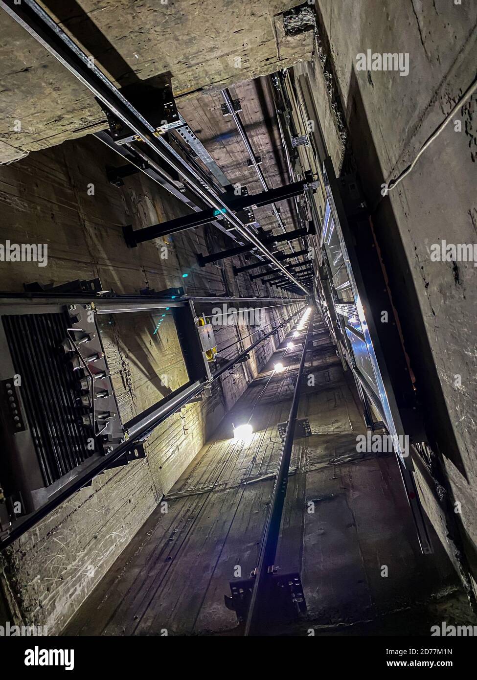 Lift Shaft in Apartment Building Stock Photo Alamy