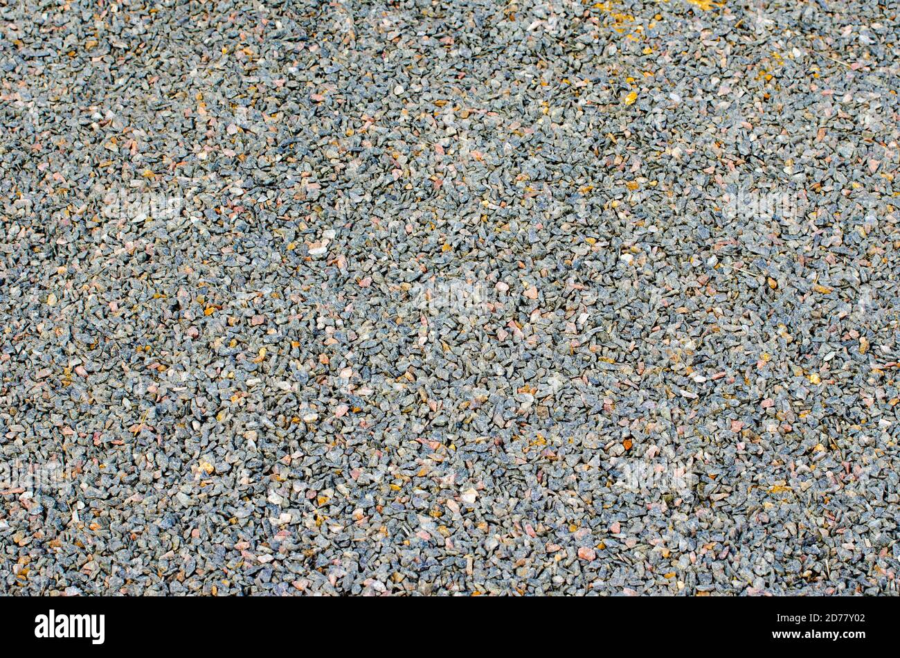 The texture of fine granite chips. Stock Photo