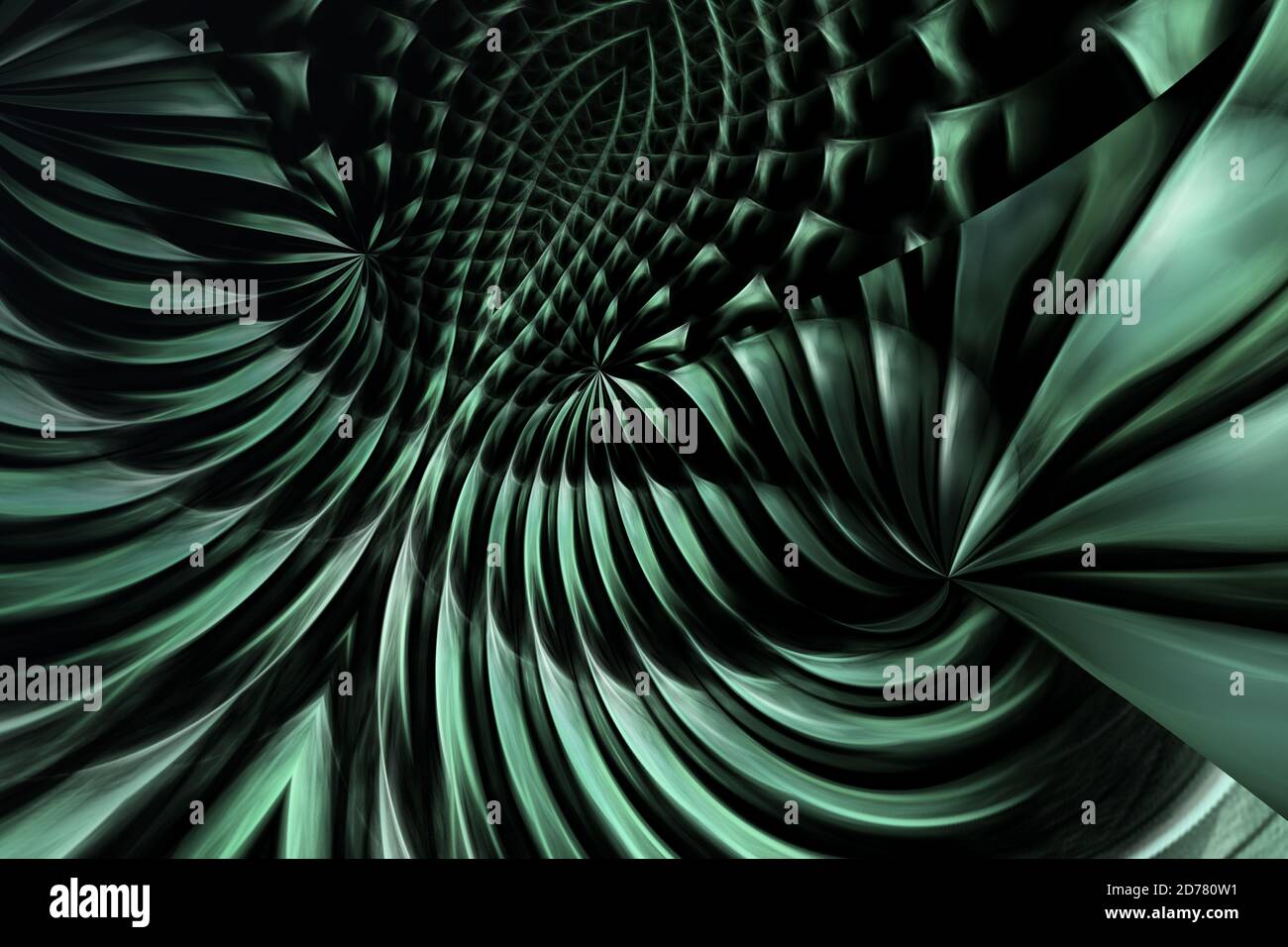Abstract dark green background with geometric texture. For design and network Stock Photo