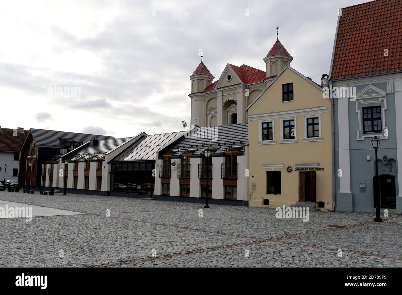 A Small Town In The Middle Of Lithuania With A Beautiful Old Town Stock ...