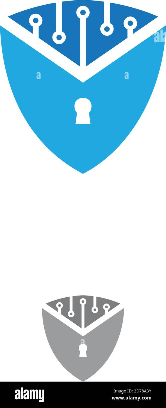 Computer padlock cloud shield Stock Vector Images - Alamy
