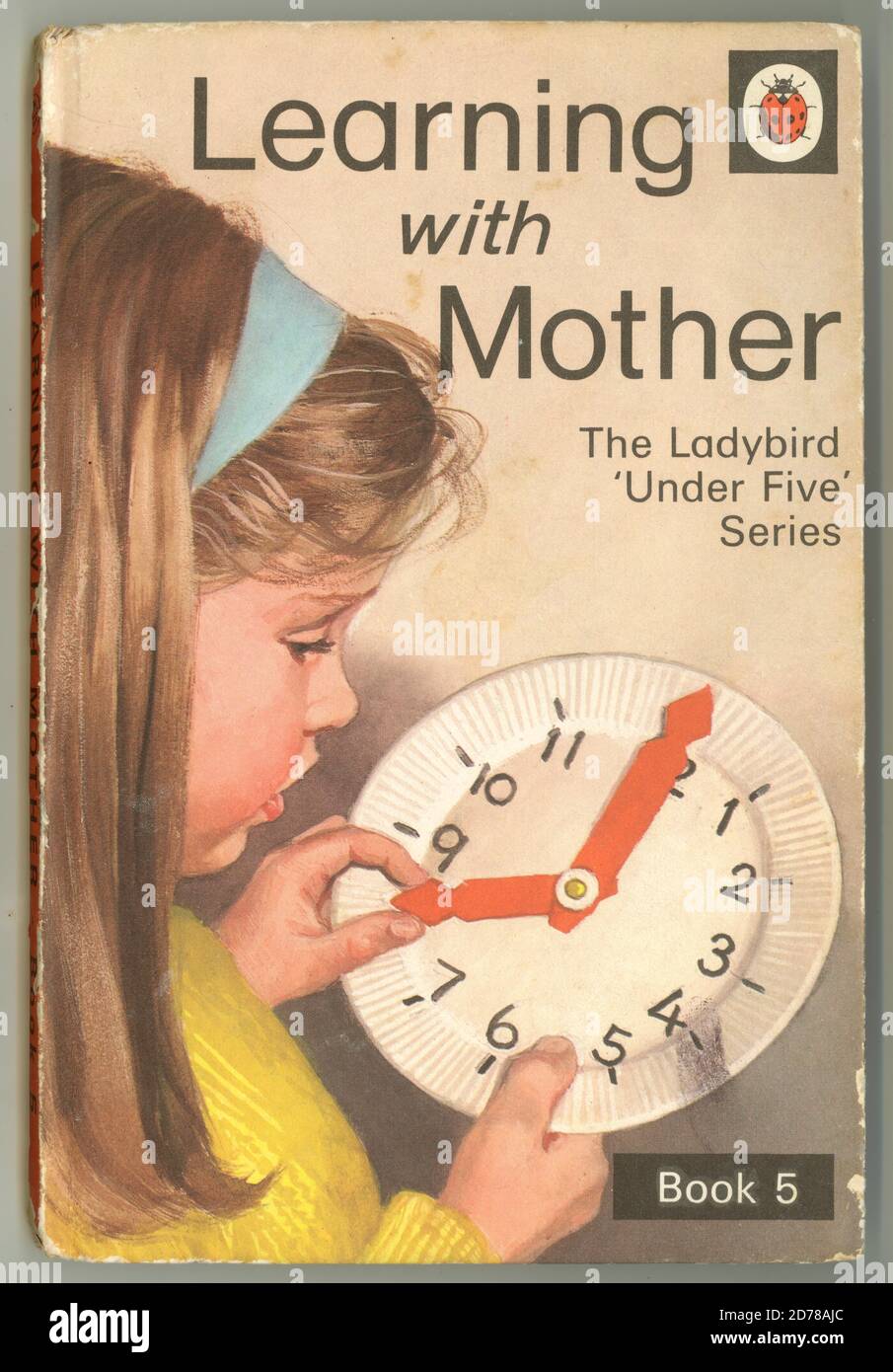 Typical original Ladybird book cover - Learning with Mother book 5, Under Five series, published in 1972, Loughborough, England, U.K. Stock Photo