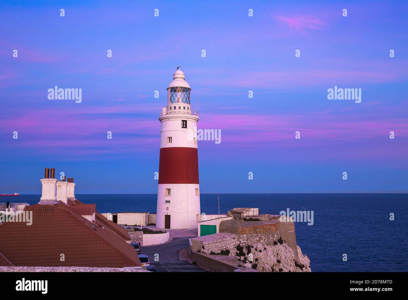 Gibraltar, Europa Point Lighthouse Stock Photo - Alamy