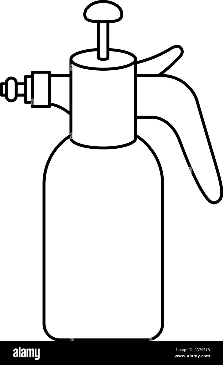 spray bottle line style icon vector illustration design Stock Vector ...