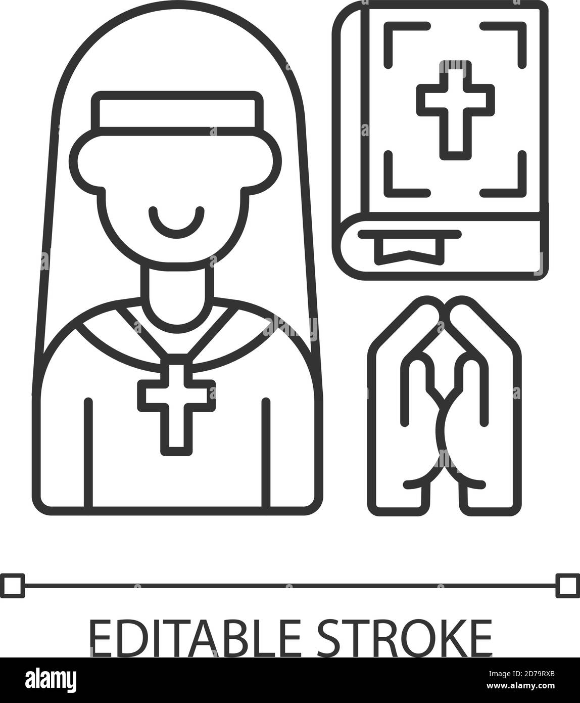 Clergy linear icon Stock Vector Image & Art Alamy