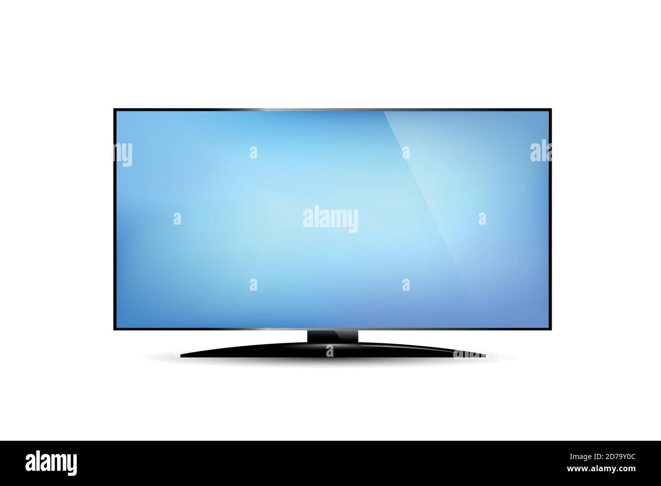 tv with blank screen isolated on white vector illustration EPS10 Stock Vector