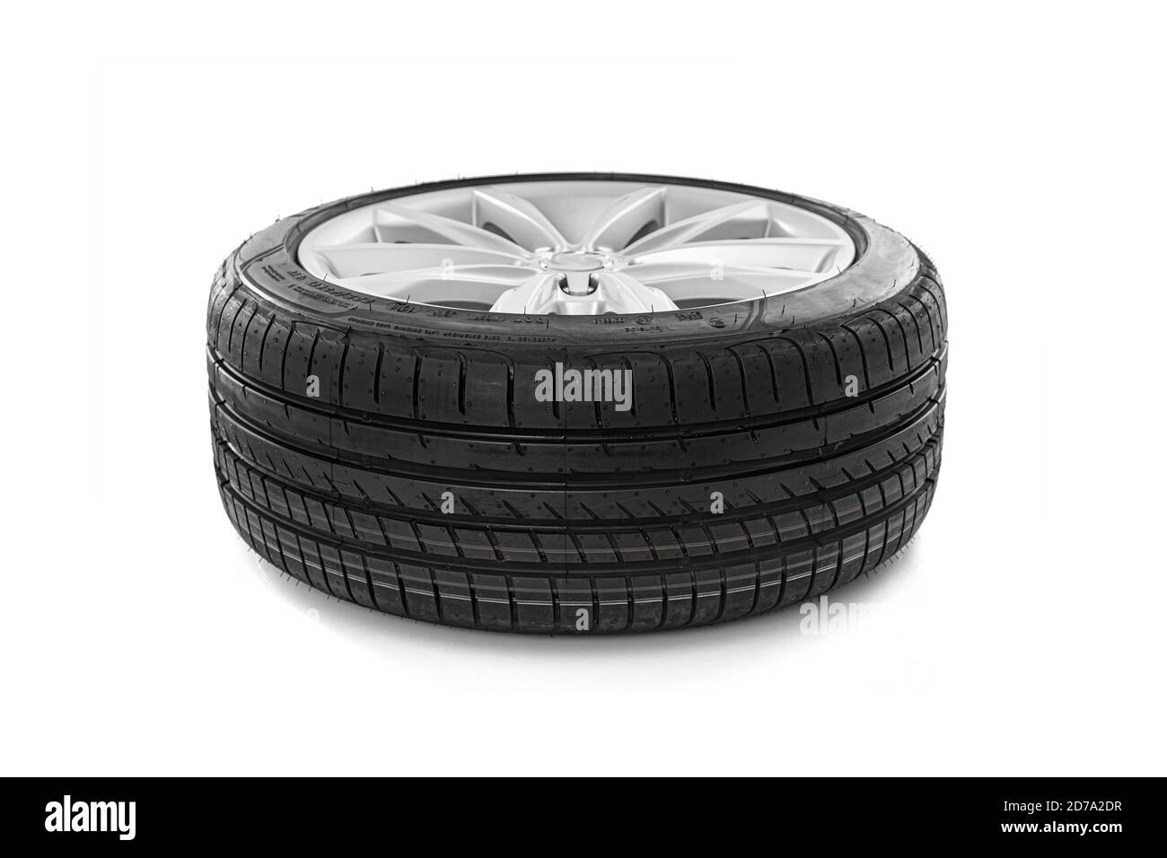 Car wheel isolated Stock Photo Alamy