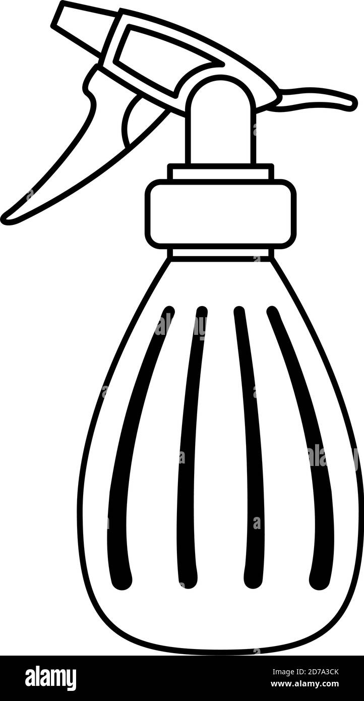 spray bottle line style icon vector illustration design Stock Vector ...