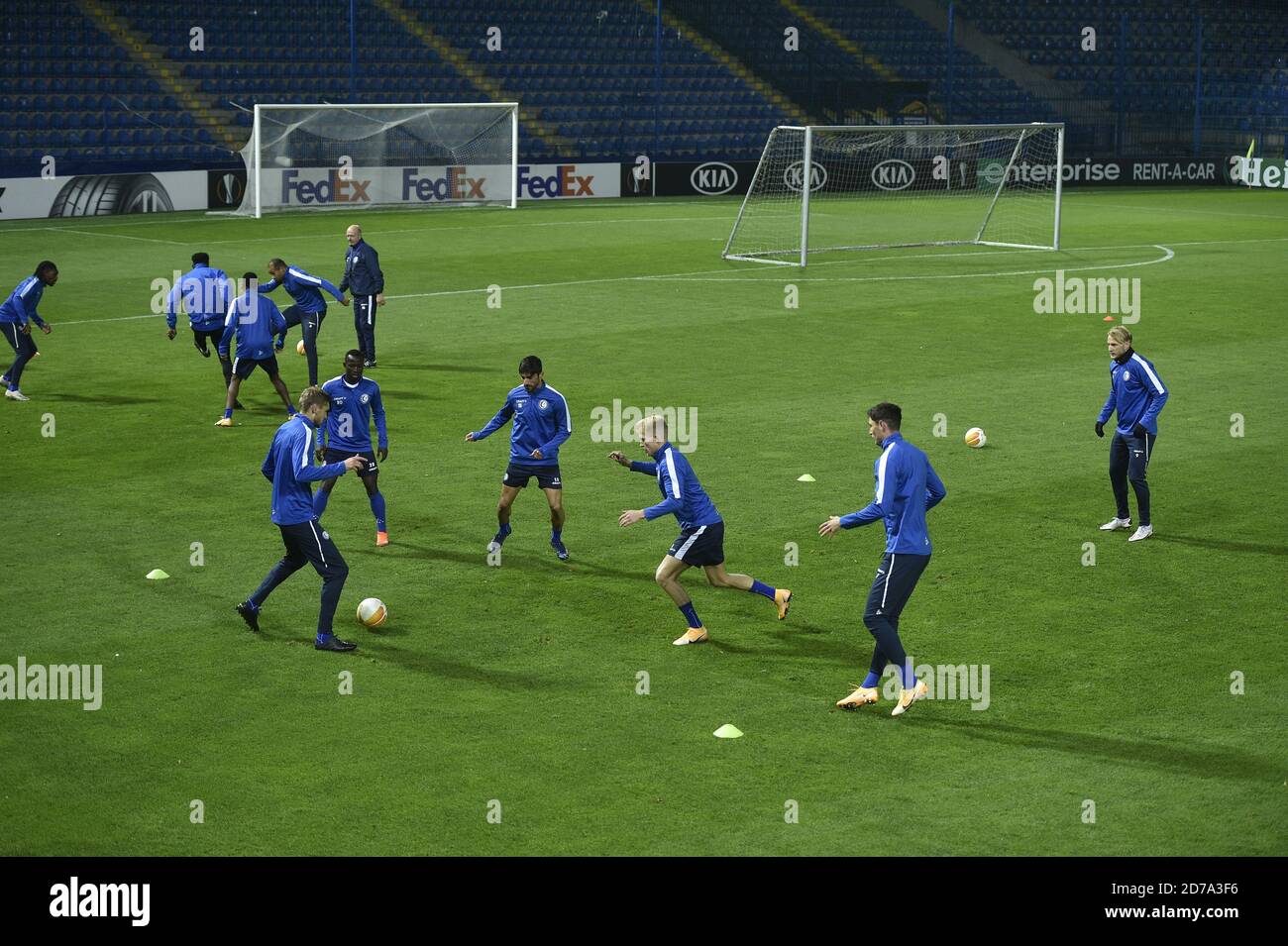 Kaa Gent Players Training Session Prior Tomorrow S First Round Uefa Europa League Match Fc Slovan Liberec Vs Kaa Gent In Liberec Czech Republic On Wednesday October 21 Ctk Photo Radek Petrasek Stock Kaa Gent Players Training Session Prior Tomorrow S First Round Uefa Europa League Match Fc Slovan Liberec Vs Kaa Gent In Liberec Czech Republic On Wednesday October 21 Ctk Photo Radek Petrasek Stock