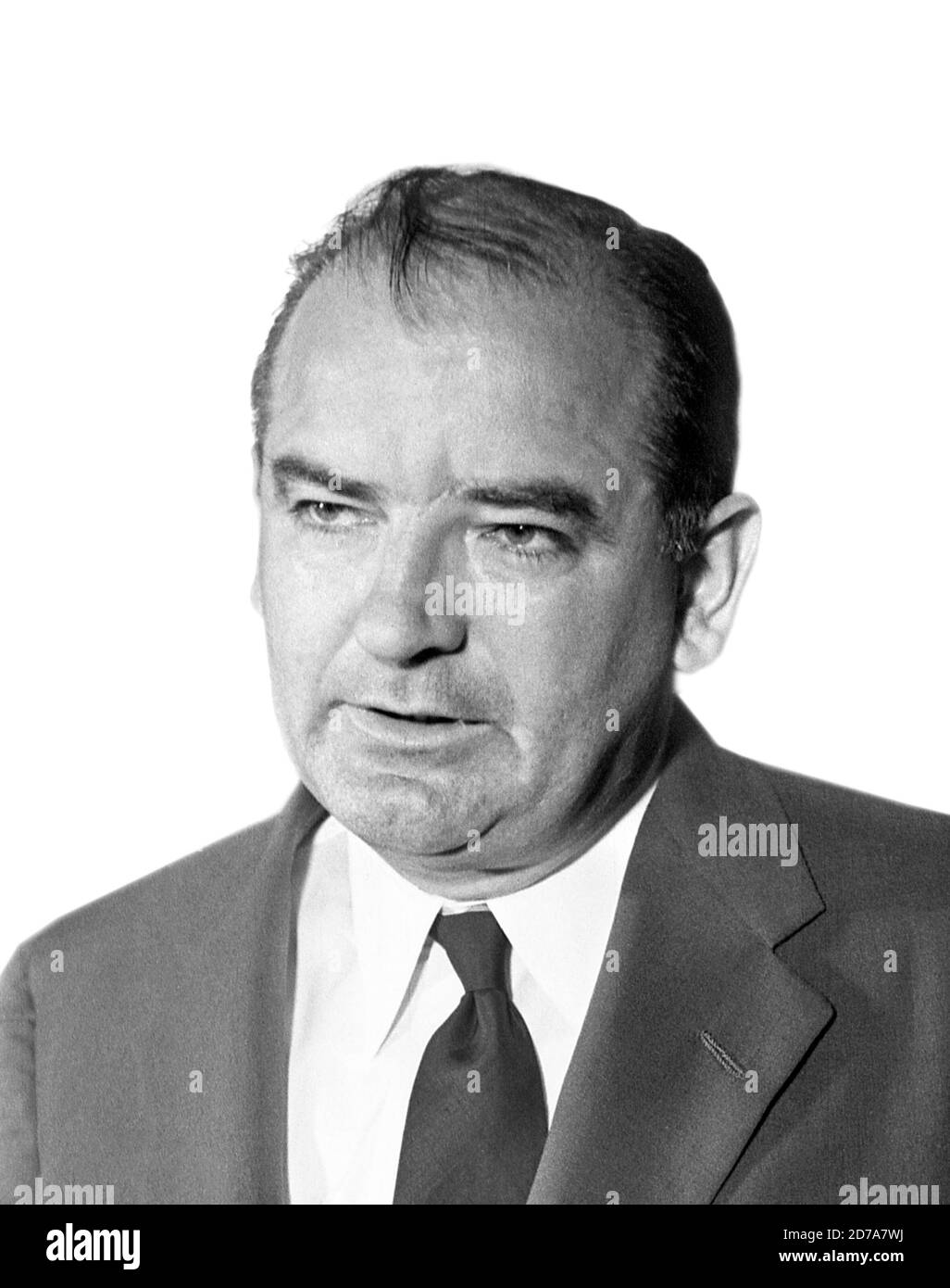 Joseph McCarthy. Portrait of the Republican Senator from Wisconsin, Joseph Raymond McCarthy (1908-1957), June 1954 Stock Photo