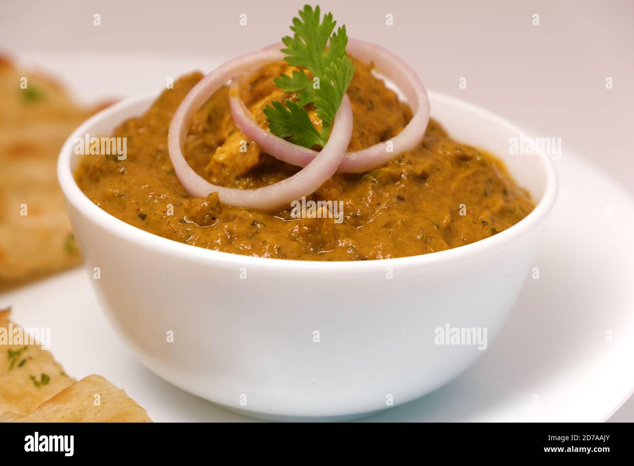 Indian Food or Indian Curry and bread Stock Photo - Alamy